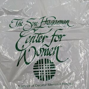 Lot Of (3) Vintage The Sue Hagaman Center for Women 16"x17.5" Drawstring Bags
